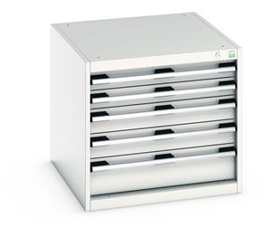 For Static Framework Benches only Bott Cubio 5 Drawer Cabinet 650W x 750D x 600mmH